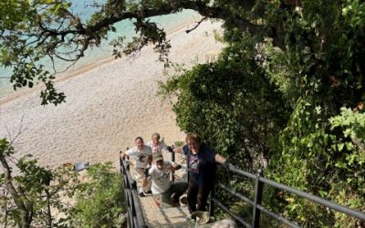 Vali ukrasili stepenice na plaži Nova voda